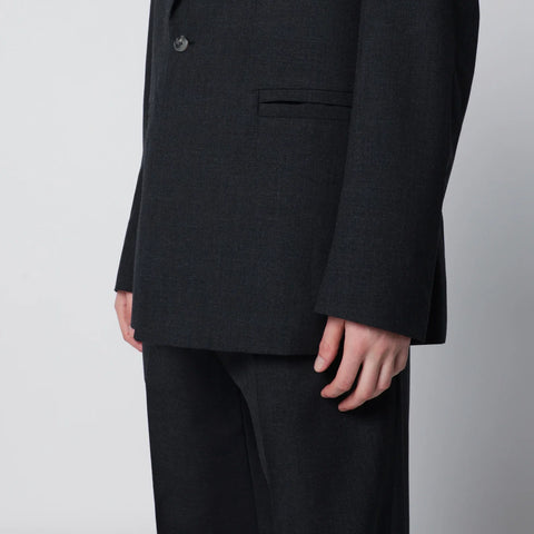 NAMACHEKO Single-Breasted Jacket Grey Pattern in Wool