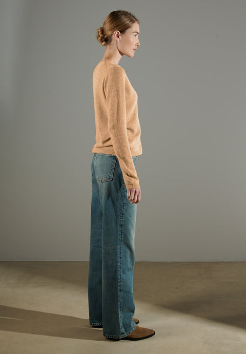 NAMI 4 Pull col rond en cachemire camel clair-col rond femme-Studio Cashmere8-M-SC8-00920-camel clair-Urbanheer