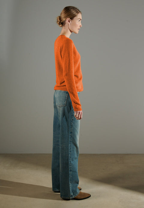 NAMI 4 Pull col rond en cachemire mandarine-col rond femme-Studio Cashmere8-S-SC8-00923-mandarine-Urbanheer