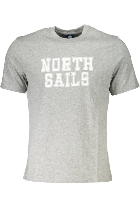 NORTH SAILS MEN'S SHORT SLEEVED T-SHIRT GRAY-T-Shirt-NORTH SAILS-GREY-S-Urbanheer