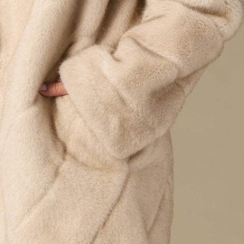 Naomi Faux Fur Coat-Coat-COCO + CARMEN-XS-Tan-Urbanheer