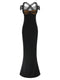 Nensi Dojaka Draped Padded Cup Maxi Dress