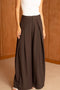 Nikki Wide-Leg High-Waist Trousers with Front Pleats