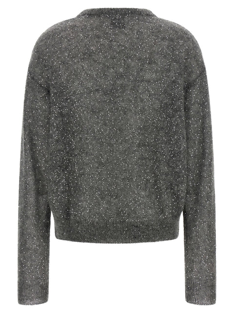 Nude Micro Sequin Sweater