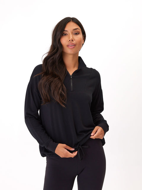 Nyla Feather Fleece Half Zip Pullover