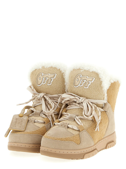 Off White Winter Ankle Boots