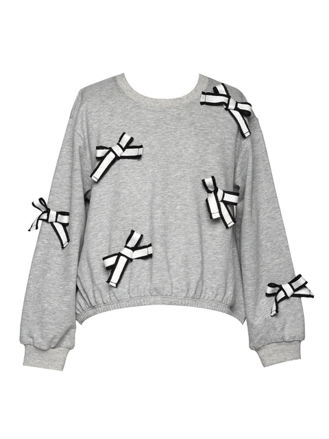 Oversized Sweatshirt w/ Bows
