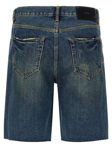 Purple P059 Vintage Mid Bermuda Shorts