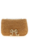 Self-Portrait Raffia Bow Charm Shoulder Bag