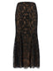 Self-Portrait Black Lace Midi Skirt