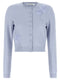 Self-Portrait Blue Flower Knit Cardigan