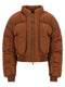 Elisabetta Franchi Down Jacket With Curled Sleeves