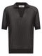 Riviera Project Openwork Cotton Polo Shirt
