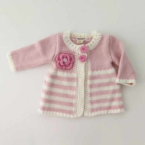 Parfait Pink Ziggy Sweater Baby & Toddler-Sweater-Huggalugs-0-6 months-Urbanheer