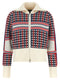 Perfect Moment Houndstooth Merino Wool Cardigan