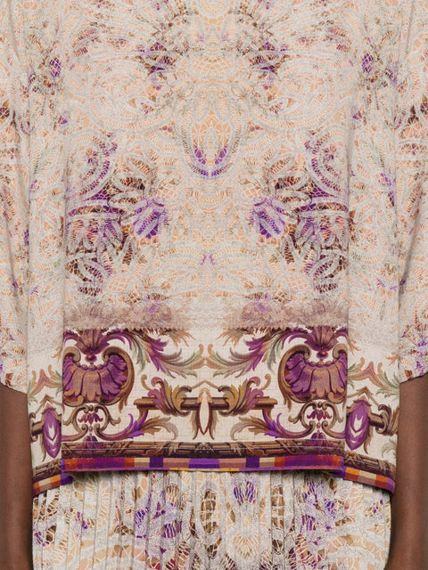 Pierre Louis Mascia Printed silk blouse