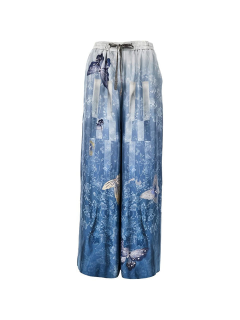 Pierre Louis Mascia Printed silk trousers