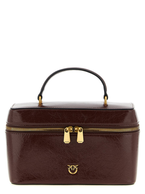 Pinko Crumpled Effect Leather Handbag