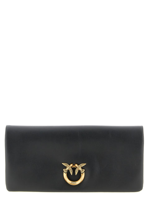Pinko Medium Love Click Soft Horizontal Clutch Bag