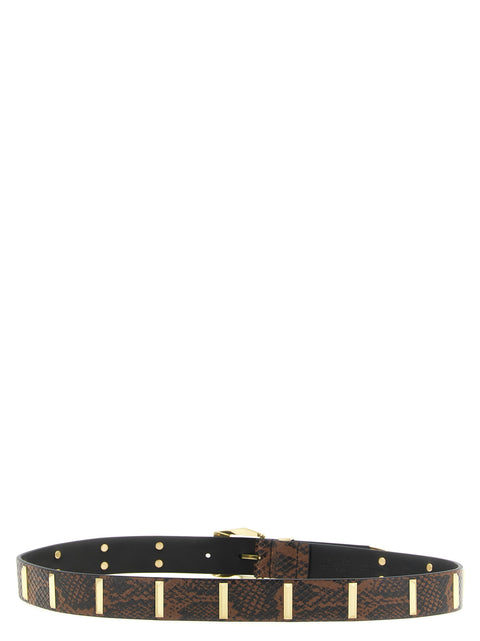 Pinko Python Print Belt