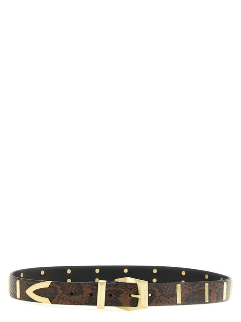 Pinko Python Print Belt