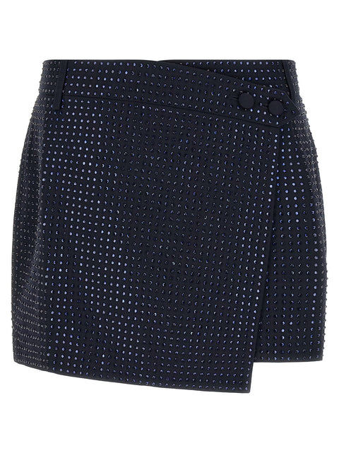 Pinko Soave Skirt With Rhinestones