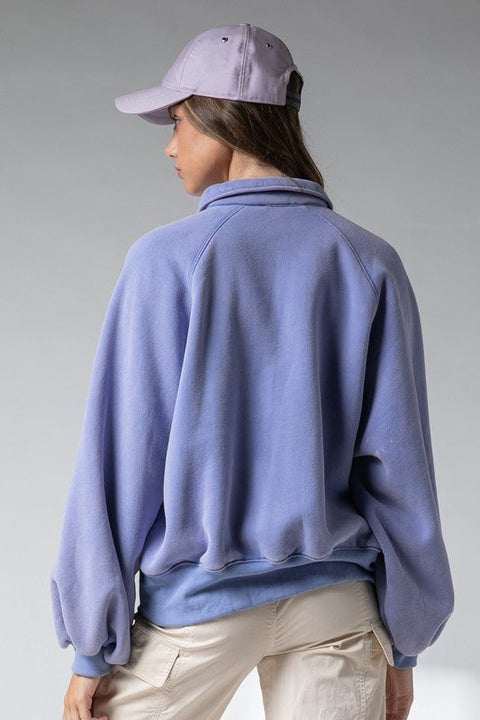 Piper Snap Button Collared Sweater Blue-Sweater-Papermoon-S-Blue-Urbanheer