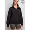 Plus Size Modal Scuba Quarter Zip Pullover