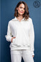 Plus Size Modal Scuba Quarter Zip Pullover