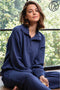 Plus Size Modal Scuba Quarter Zip Pullover