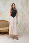 Polka Dot Boatneck Twofer Dress