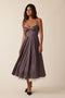 Polka Dot Lace Layered Fit&Flare Midi Dress
