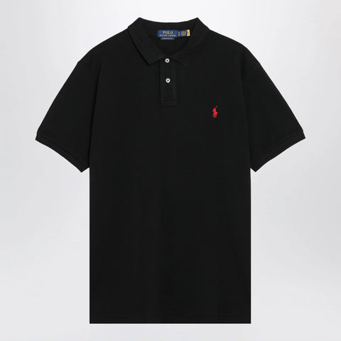 Polo Ralph Lauren Black cotton Custom Slim-Fit polo