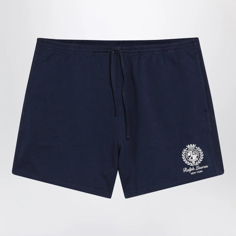 Polo Ralph Lauren Blue cotton shorts with graphic logo