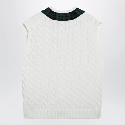 Polo Ralph Lauren Cream cable-knit Relaxed-Fit vest