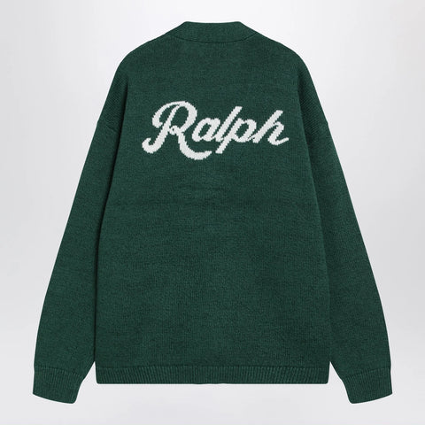 Polo Ralph Lauren Forest green cardigan with Ralph logo