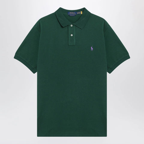 Polo Ralph Lauren Forest green cotton Custom Slim-Fit polo shirt