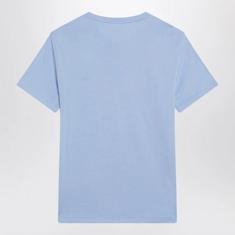 Polo Ralph Lauren Light blue Custom Slim-Fit cotton T-shirt