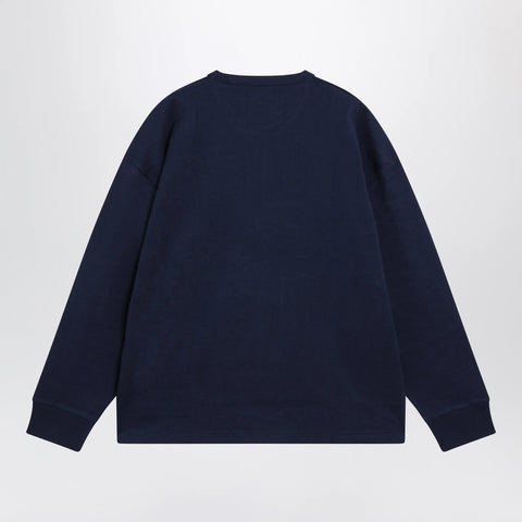 Polo Ralph Lauren Navy cotton Relaxed-Fit crewneck sweatshirt