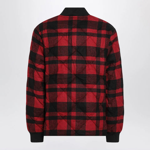 Polo Ralph Lauren Red and black quilted check bomber