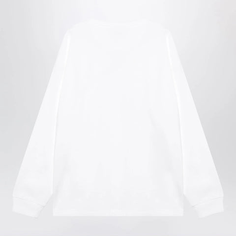 Polo Ralph Lauren White cotton Relaxed-Fit crewneck sweatshirt