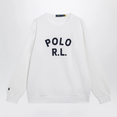 Polo Ralph Lauren White sweatshirt with logo embroidery