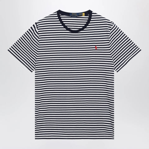 Polo Ralph Lauren White/Navy striped Custom Slim-Fit T-shirt