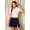 Poplin Short Puff Sleeve Blouse Ivory-Blouse-Dress Forum-S-Urbanheer