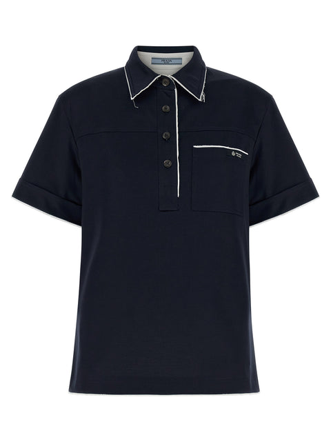Prada Double-layer Polo Shirt
