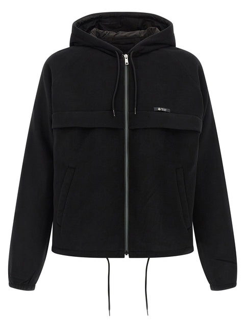 Prada Pile Tec Hooded Jacket