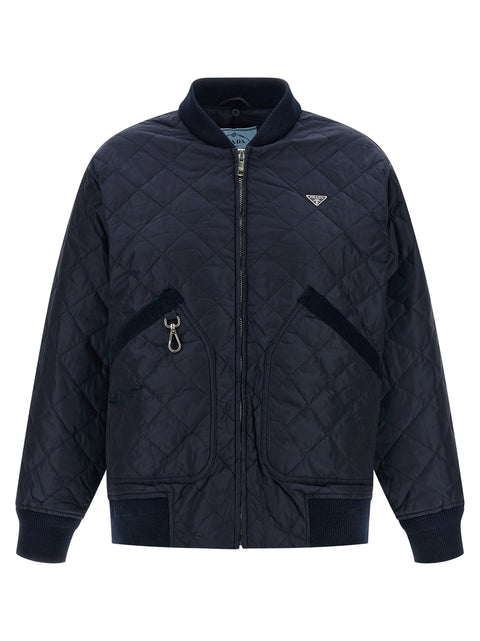 Prada Quilted Hooded Jacket