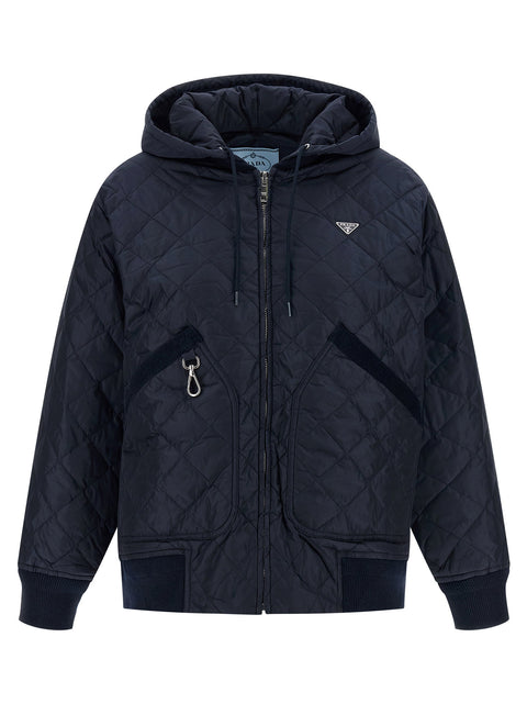 Prada Quilted Hooded Jacket