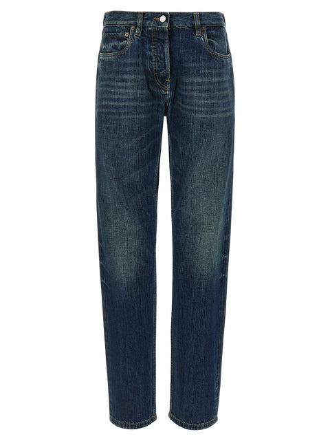 Prada Trompe Loeil Heart Jeans