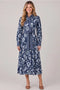 Printed Woven Midi Dress